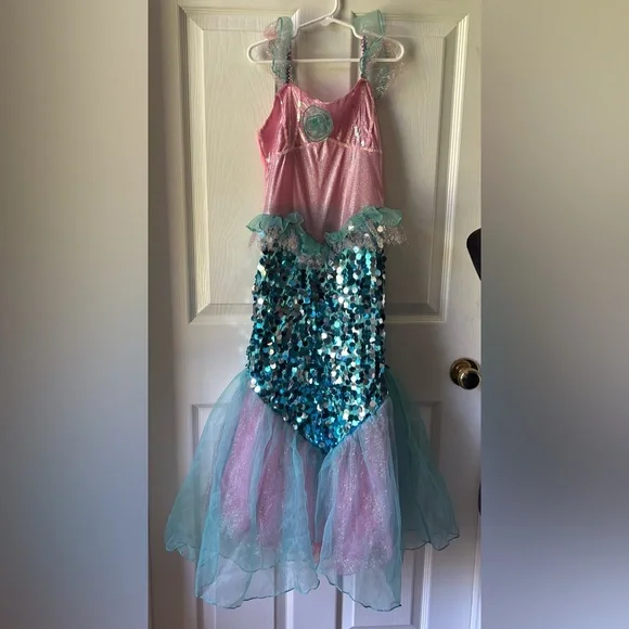 Pink and Blue Mermaid Kids Costume - Picture 1 of 4